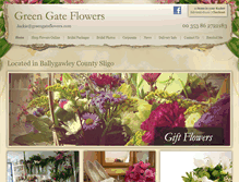 Tablet Screenshot of greengateflowers.com